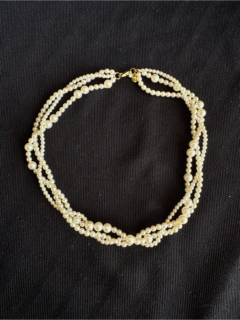 Classic Multi-Strand Pearl Necklace Choker